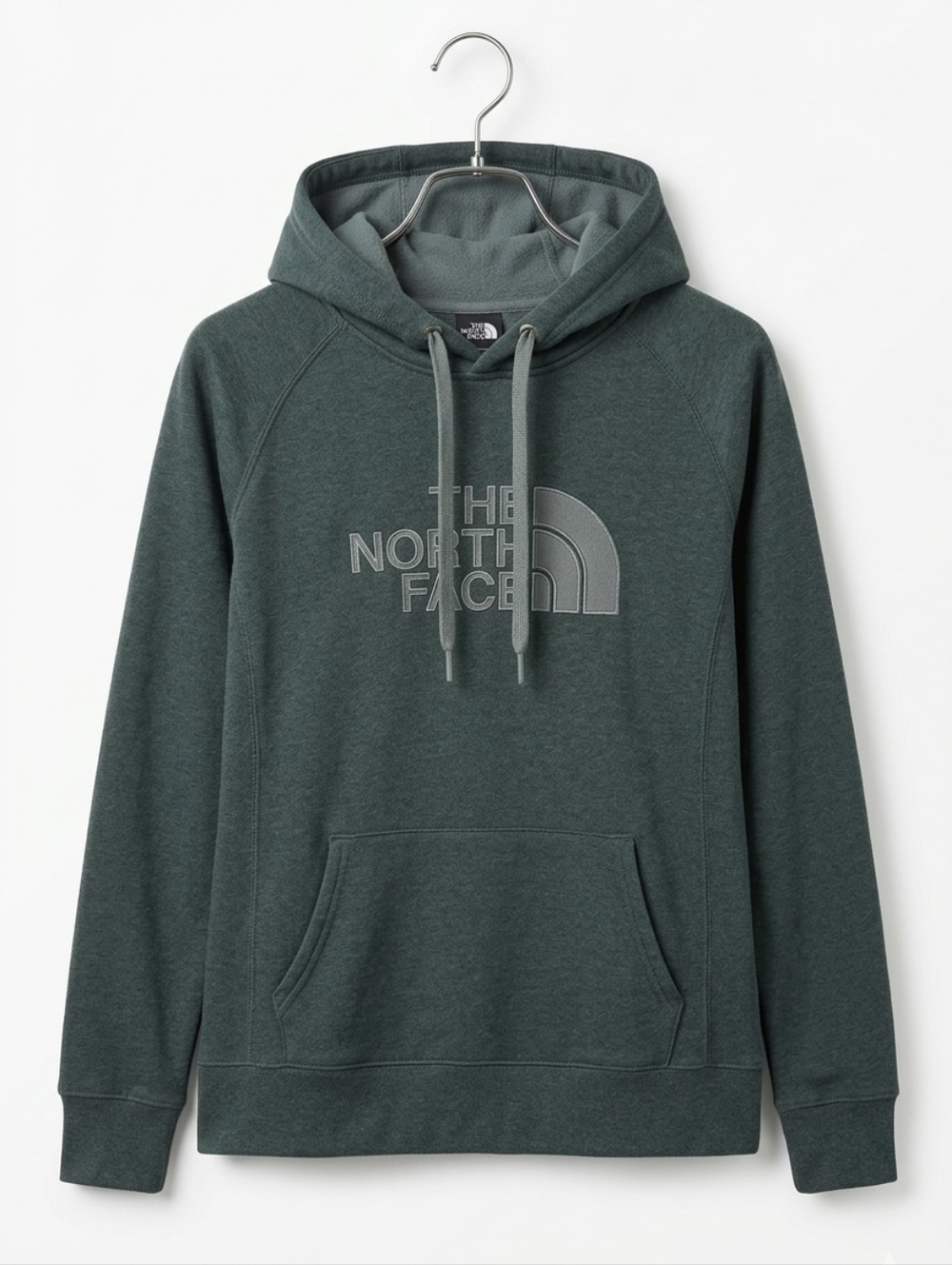 The North Face Women's Forest Green Logo Pullover Hoodie~Size Large